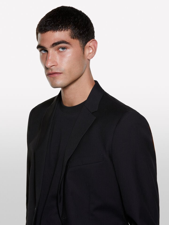 Black tailored blazer - men's blazers - Black | Sisley image number 4